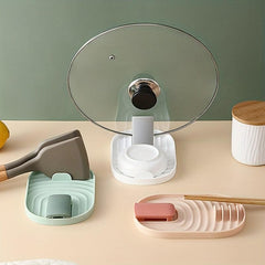 Foldable Kitchen Drain Pot Lid Holder Random Color