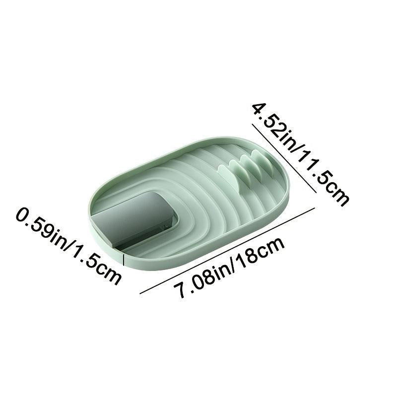 Foldable Kitchen Drain Pot Lid Holder Random Color