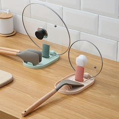 Foldable Kitchen Drain Pot Lid Holder Random Color