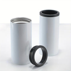 12oz Sublimation Straight Can Cooler Stainless Steel Insulation Cup
