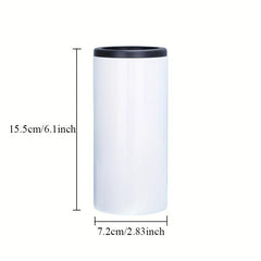 12oz Sublimation Straight Can Cooler Stainless Steel Insulation Cup