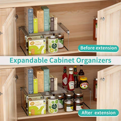 Adjustable Cupboard Storage Kitchen Cupboard Organiser Pantry Organizers