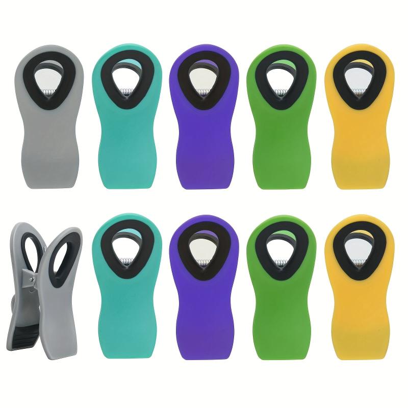 10pcs Bag Clips With Magnets Sealed Food Clips Plastic Clips For Food