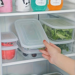 1pc Plastic Refrigerator Storage Box Reusable Fresh Keeping Box