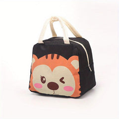 Cartoon Pattern Insulated Lunch Bag for Teens & Workers