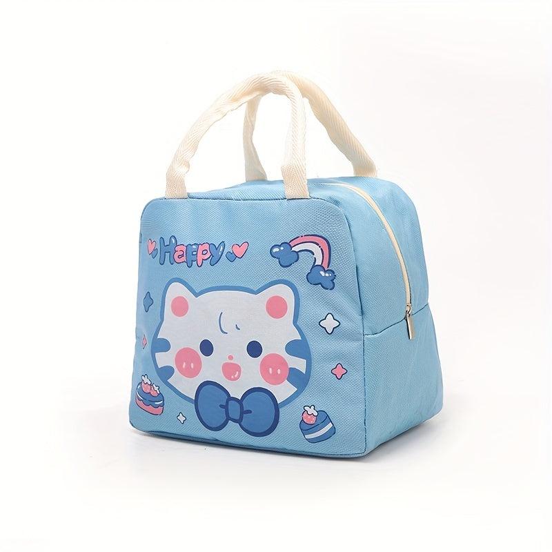 Cartoon Pattern Insulated Lunch Bag for Teens & Workers