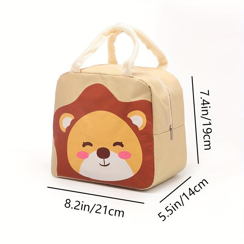 Cartoon Pattern Insulated Lunch Bag for Teens & Workers