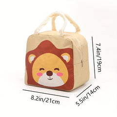 Cartoon Pattern Insulated Lunch Bag for Teens & Workers