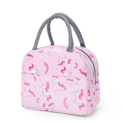 Large Capacity Cartoon Lunch Bag with Handle for School or Work