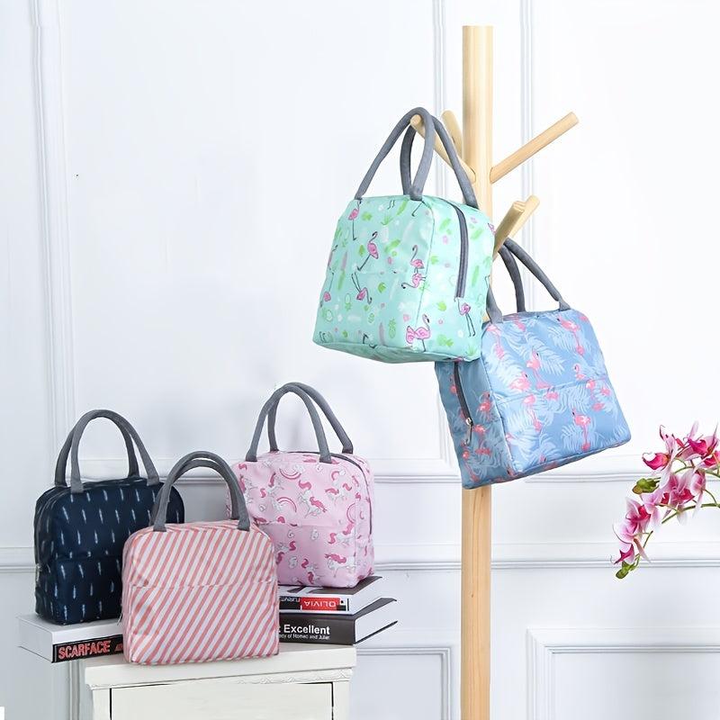 Large Capacity Cartoon Lunch Bag with Handle for School or Work