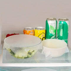 1pc Reusable Silicone Food Cover Fresh Keeping Wrap Non Stick Lid