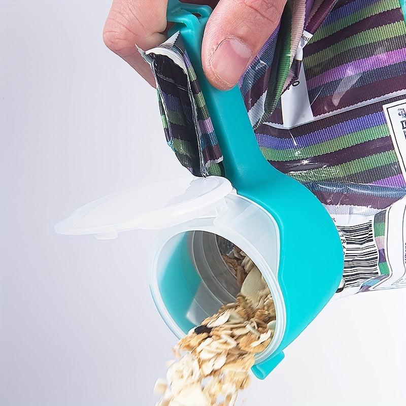 2pcs Sealing Clips w/ Pour Spout Toast Food Bag Clip Kitchen Storage Tool