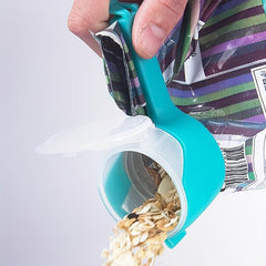 2pcs Sealing Clips w/ Pour Spout Toast Food Bag Clip Kitchen Storage Tool