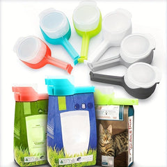 2pcs Sealing Clips w/ Pour Spout Toast Food Bag Clip Kitchen Storage Tool