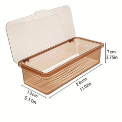 Tea Set Storage Box Large Capacity Dustproof Cutlery Holder