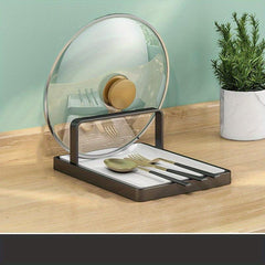 Stainless Steel Cutting Board Rack Holder Punch Pot Cover Rack