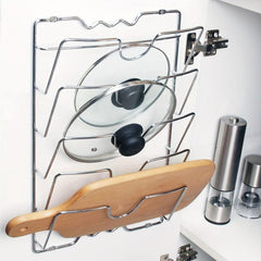 Pot Lid Holders Wall-Mounted Storage Rack Kitchen Accessories