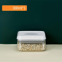 Snap Sealed Jar With Lid Food Plastic Material Fresh-keeping Box