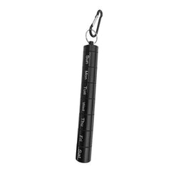 Waterproof Weekly Pill Box with Keychain for 7 Days Medicine Organizer