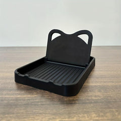 Plastic Pot Lid Rack Countertop Vertical Foldable Storage Tool