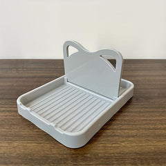 Plastic Pot Lid Rack Countertop Vertical Foldable Storage Tool