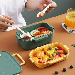 Leakproof Two Layer Lunch Box for Students and Adults
