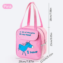 Cute Insulated Lunch Bag for Office Workers