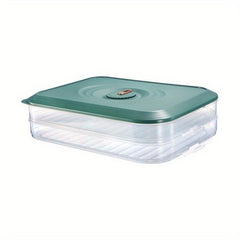 Portable Dumpling Box w/ Lid & Timer Sealed Food Container for Kitchen Supplies