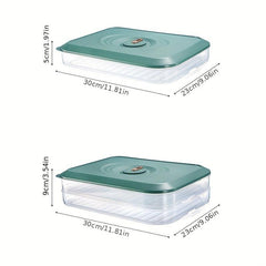 Portable Dumpling Box w/ Lid & Timer Sealed Food Container for Kitchen Supplies