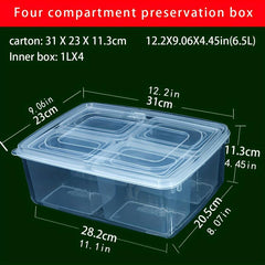 Food Preservation Box with Compartments Kitchen Storage