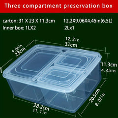 Food Preservation Box with Compartments Kitchen Storage