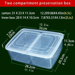 Food Preservation Box with Compartments Kitchen Storage