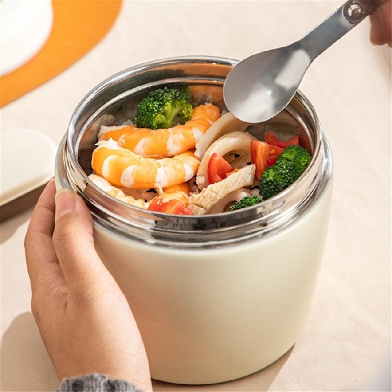 SUS304 Stainless Steel Insulated Lunch Box Portable Vacuum Insulated Bento Box