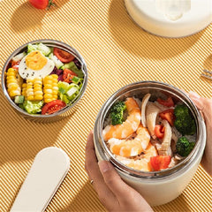 SUS304 Stainless Steel Insulated Lunch Box Portable Vacuum Insulated Bento Box