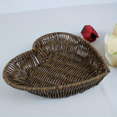Boho Heart Shaped Handwoven Candy Fruit Basket