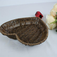 Boho Heart Shaped Handwoven Candy Fruit Basket