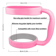 1pc Handle Tumbler Cup Holder Mug Insulated Grip Coffee Travel Oz Handles