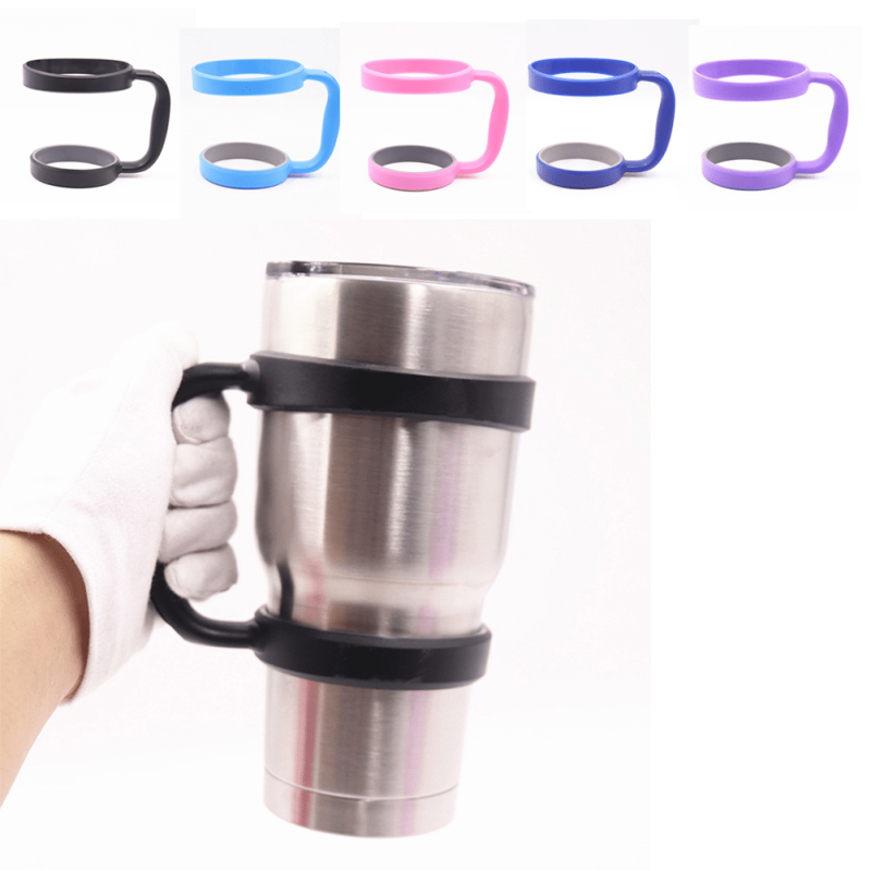 1pc Handle Tumbler Cup Holder Mug Insulated Grip Coffee Travel Oz Handles