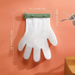 Disposable Glove Storage Clip Wall Mounted Glove Rack with 200 Gloves