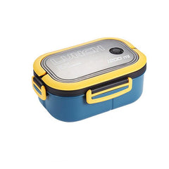 Portable Single Double Layer Lunch Box With Fork and Spoon