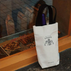 1pc Cheers Canvas Bag Reusable Shopping Bag Portable Organizer