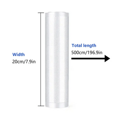 1 Roll Vacuum Sealer Bags Food Preservation Sealed Bag Household Reusable