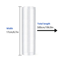 1 Roll Vacuum Sealer Bags Food Preservation Sealed Bag Household Reusable