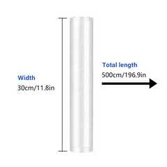 1 Roll Vacuum Sealer Bags Food Preservation Sealed Bag Household Reusable