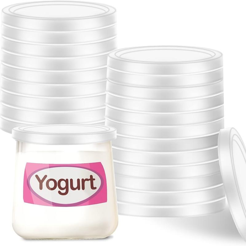 Yogurt Jar Sealed Leakproof Lids Reusable Storage Replacement