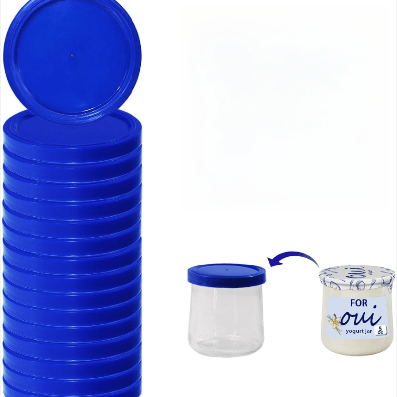Yogurt Jar Sealed Leakproof Lids Reusable Storage Replacement