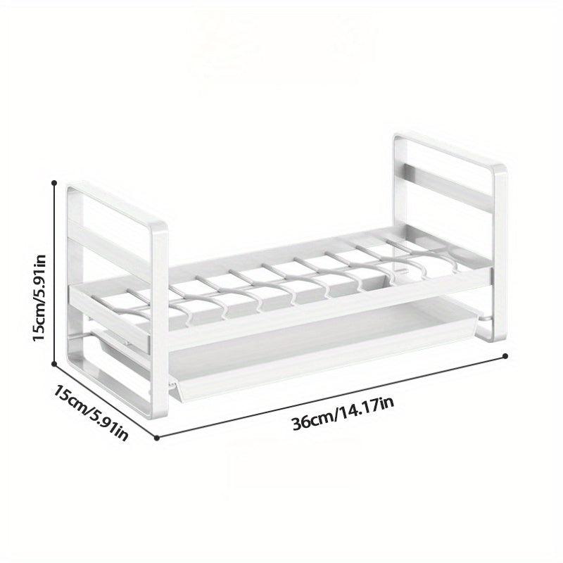 1pc Dish Storage Rack Kitchen Dish Drain Rack Plate Storage And Finishing Rack