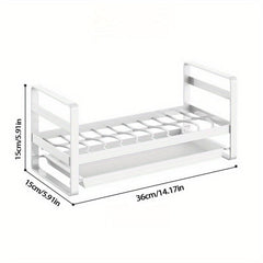 1pc Dish Storage Rack Kitchen Dish Drain Rack Plate Storage And Finishing Rack