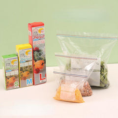 20pcs Reusable Storage Zipper Bag Fresh Keeping Anti-odor Leak Proof Freezer Bag