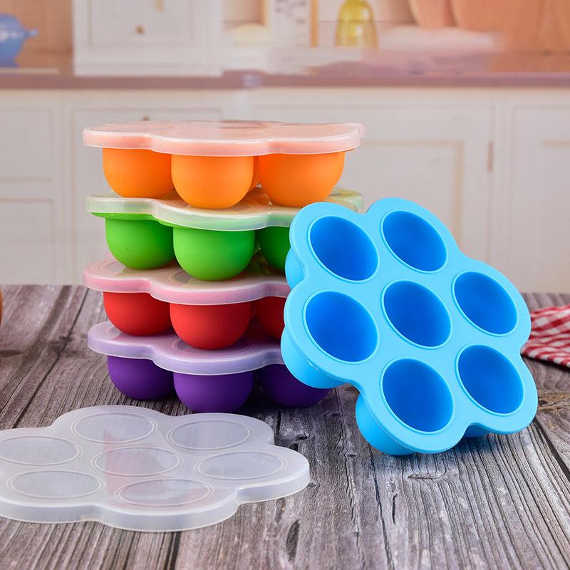 Silicone Food Storage Box with Fresh Seal - Ideal for Meatballs, Ice